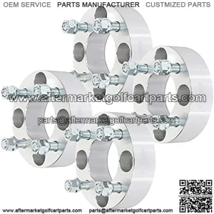 2 inch 4x101.6 to 4x101.6 Wheel Spacers 4x4 to 4x4 Adapters 4 Lug 1/2" Studs 68.5mm fits for EZ GO EZGO Club Car for Golf Cart 4pcs