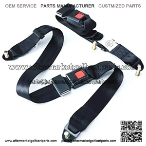 Universal Seatbelt Kit for Golf Cart, Go Kart, UTV, EZGO, Yamaha, Club Car Seat Belt Kit (2 Pack)