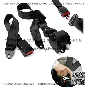 3 Point Universal Golf Cart Belt Kit, Adjustable Belt Kit for Trucks Forklifts Buses UTV Go-Karts, 126