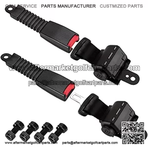 Golf Cart Seat Belts 47.64" Universal Seat Belts for Golf Cart TXT RXV, Yamaha, Club Car, Go Kart, UTV, ATV(2 Sets)