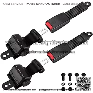 Golf Carts Set Belt Sets Belt 47" Kits with Bracket Bar for Golf Cart TXT Yamaha Club Car Precedent- Belt Added Design