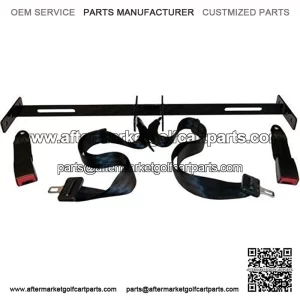 Club Car, EZGO, Yamaha Golf Cart Seat Belt Bracket w/2 Lap Belt Seat Belts