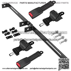 Universal 2 Passengers Golf Cart 47.64Seat Belts Bracket Kit for Club Car Yamaha.Note:Not Fit Club Car Precedent/Yamaha G29/Drive/Drive2 and Models