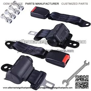 2 Pcs Golf Cart Seat Keep Inside The cart! Lap Belts Universal 42" for EZGO/Yamaha/Club CarSoft belt socketReplace Car Parts