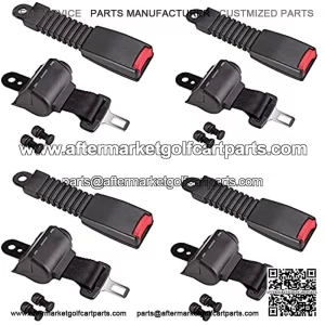 Golf Cart Seat Belt, 42" 4 PCS Universal Front Rear Seat Belt Kit for Club Car Yamaha