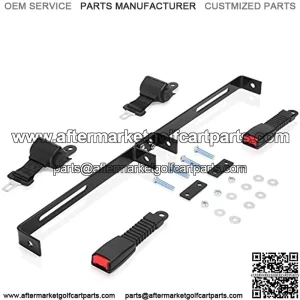 42" Golf Cart Seat Belts Kit with Bracket 35" x 6.9" Universal Fits 2 Passenger EZGO TXT Yamaha Club Car DS Precedent