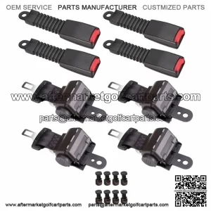 Golf Cart Seat Belts Lap Set Retractable For EZGO/Yamaha/Club Car 4 Sets