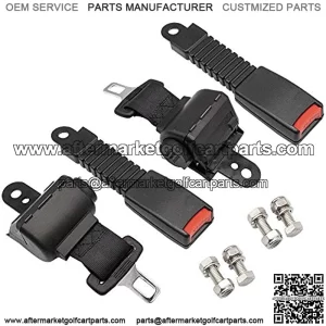 Golf Cart Seat Belts,Universal Retractable Belts Kit 42" Fits Club Car EZGO Yamaha 2 Set/4 Set