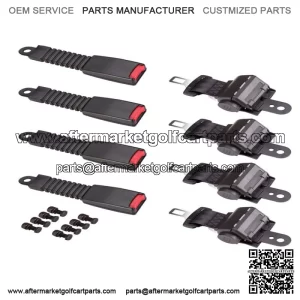 Golf Cart Seat Belts Lap Set For EZGO/Yamaha/Club Car 4 Sets