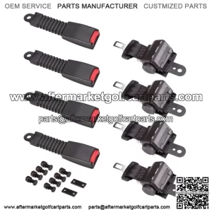 4PCS 42" Universal Golf Cart Seat Belts for EZGO Yamaha Club Car