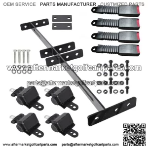 brand new Golf Cart Seat Belts 4 and Bracket Kit for EZGO Yamaha