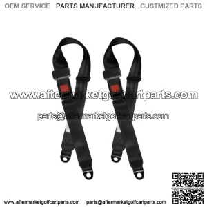 2 Ct Universal Adjustable Golf Cart Seat Belts Lap For EZGO/Club Car/Yamaha Bike