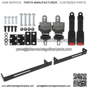 Golf Cart 2 passenger Seat Belts & Bracket For EZGO Yamaha Club Car