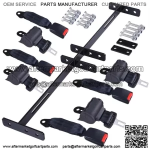 New ListingUniversal Golf Cart 4 Seat Belts Mounting Bracket Kit Set Club Car