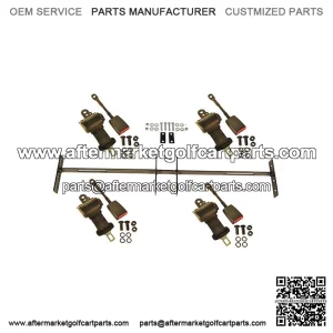 Golf Cart Seat Belt Kit Rertractable For EZGO Club Car YAMAHA W/ Back/Rear Seat