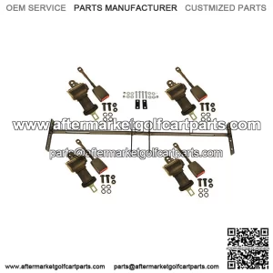 Golf Cart Seat Belt Kit with Bracket/Bar for Club Car, Yamaha, EZGO