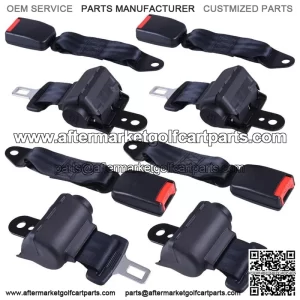 4 Seat Belts Universal Golf Cart Mounting Bracket Kit Set Club Car
