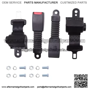 2 Set Golf Cart Safety Seat Belt Buckle Kit For EZGO/Yamaha/Club Car