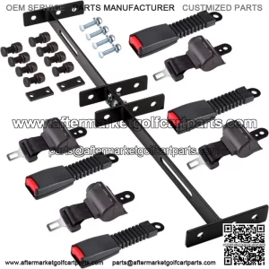 Golf Cart Seat Belts Bracket Kit for EZGO, Yamaha, Club Car