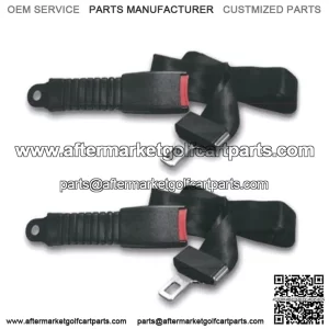 Golf Cart UNIVERSAL Lap Belt Seat Belt Set(2) Fits Club Car,EZGO,Yamaha, STAR