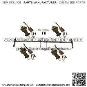 4 Golf Cart Seat Belts W/ Mounting Bracket EZGO Club Car Yamaha Fast Free Ship