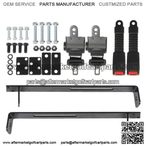 new For E-Z-G-O Yamaha Golf Club Car 2 passenger Seat Belt & Bracket