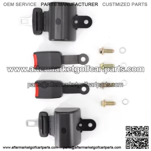 2PCS Universal Golf Cart Seat Belts Lap Set For EZGO/Yamaha/Club Car