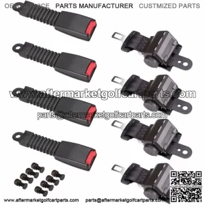 Fit For EZGO/Yamaha/Club Car 42' Golf Cart Seat Belts Lap Set 4 Sets