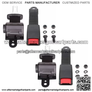 Fit For EZGO/Yamaha/Club Car 42' Golf Cart Seat Belts Lap Set 2 Sets