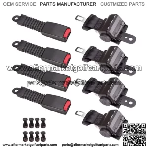 NEW 4 Sets Golf Cart Seat Belts Lap For EZGO/Yamaha/Club Car