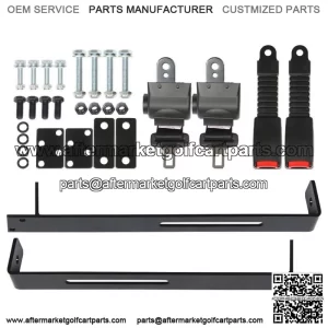 For EZGO Yamaha Club Car Golf Car 2 passenger Seat Belts & Bracket