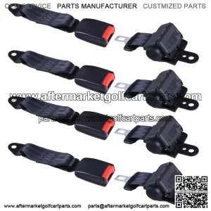 4x EZGO/Yamaha/Club Car Universal Golf Cart Seat Lap Belts w/Buckles