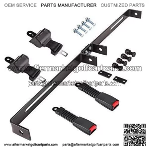 Universal 2 Passenger Golf Cart Seat Belt Bracket Kit for EZGO, Club Car, Yamaha