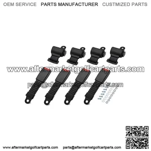 Golf Cart Seat Belts, (4PCS)