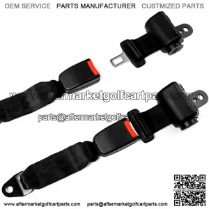 2Pcs Universal Golf Cart Seat Belts Lap For E-ZGO Club Car Yamaha
