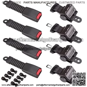 4PCS Universal Golf Cart Seat Belt Kit for EZGO Yamaha Club...