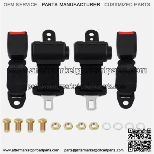 2x Golf Cart Seat Belts 57" Universal Lap Strap EZGO Yamaha Club Car