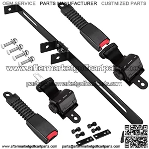 Golf Cart Seat Belt Bracket Kit Retractable 47.64" Seat Belts Bracket Kit for EZGO Club Car Yamaha Note:Not Fit Club Car Precedent/Onward/Yamaha G29/Drive/Drive2 and EZGO RXV Models