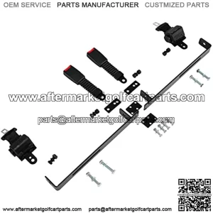 Golf Cart Set of 2 Retractable Belt Kit Retractable Bracket Fits EZGO TXT Yamaha Club Car DS Suitable for Most Golf carts