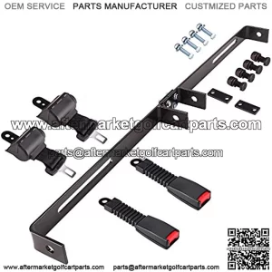 Golf Cart Seat Belts Bracket Kit Retractable, 2PCS/4PCS with Bracket Seat Belts for EZGO, Yamaha, Club Car DS Precedent TXT & RXV