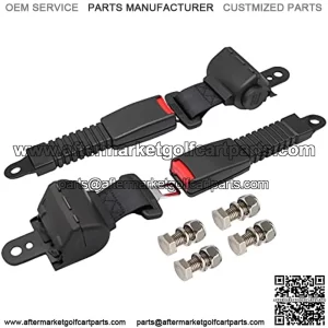 Golf Cart Seat Belts Universal Retractable Belts Kit 42" for Club Car Yamaha EZGO 2 Set/4 Set
