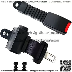 Golf Cart Universal 42" Retractable Belts Kit Front and Rear Fits Club Car, EZGO, Yamaha