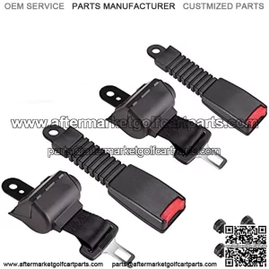 Universal Seat Belts Kit for Golf Cart EZGO Yamaha Club Car, 42 Inch Retractable Street Legal Seat Belts, Set of 2
