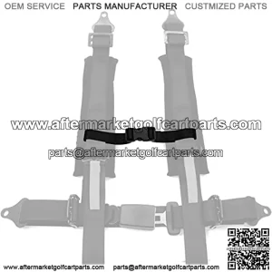 2 PACK Sternum Strap For 2 inch 3 inch 4 point 5 point UTV ATV Golf Cart Go Kart UTV harnesses seat Safety Harness (Black, 2 PACK)