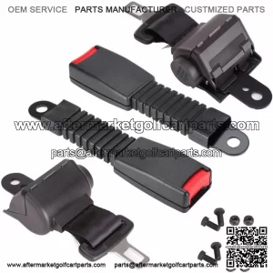 Universal Retractable Golf Cart Seat Belts for Yamaha EZGO Club Car 42"