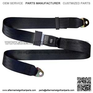 Seat Belt Black 72" Fully Extended Lap Belt