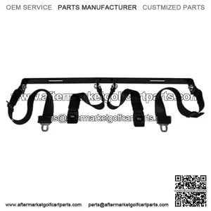 Seat Belt Kit 2 Piece 60" Fully Extended Lap Seat Belts Bracket and Hardware