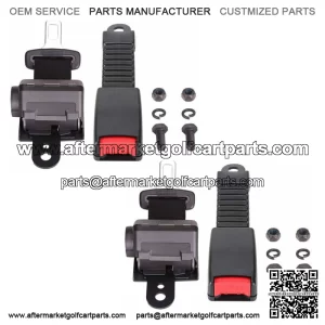 42' Golf Cart Seat Belts Lap Set Retractable For EZGO/Yamaha/Club Car New