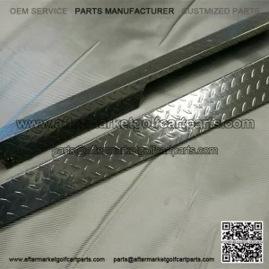Precedent Golf Cart Rocker Panels - BLACK Diamond Plate