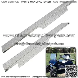 Aluminum Alloy Diamond Plate Rocker Panel for 1996-2013 EZGO TXT Golf Cart